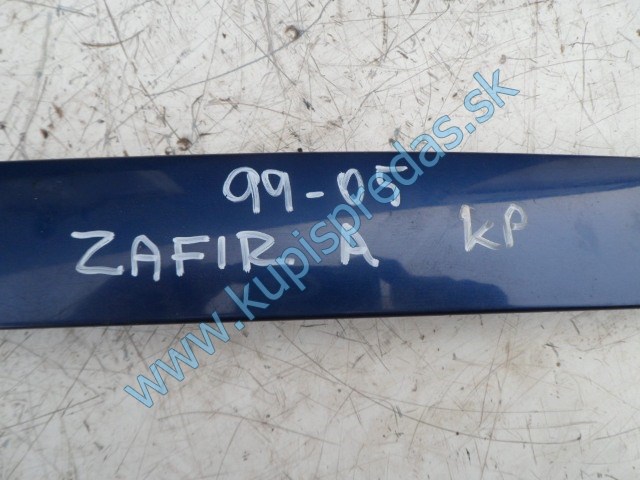 zadná lišta na piate dvere na opel zafiru A, osvetlenie špz, 90579631